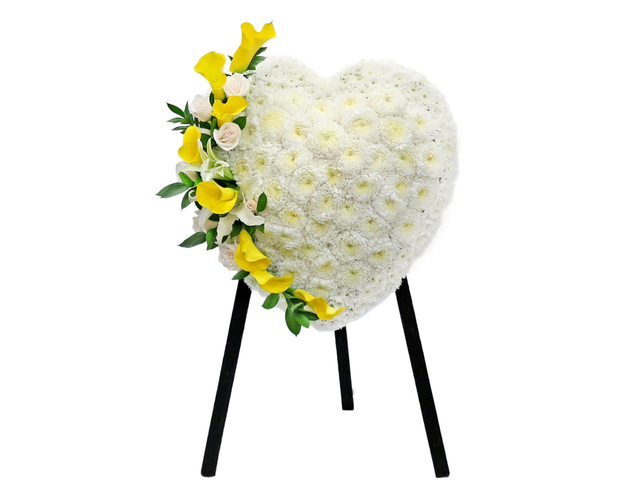 Funeral Flower - Full Closed Heart Stand 27 - L76600774 Photo