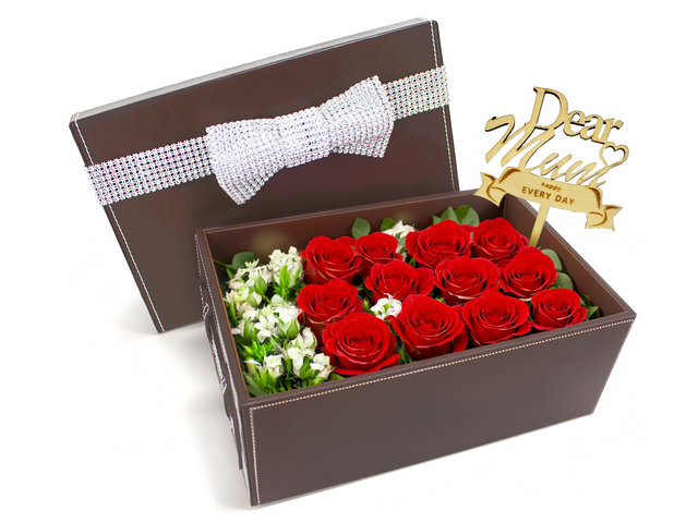 Order Flowers in Box - Mother's Day Box Flower - Fall in Love MF01 - MB0011417 Photo