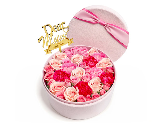 Order Flowers in Box - Mother's Day Mini Rose Flower Box MF05 - ML154423 Photo