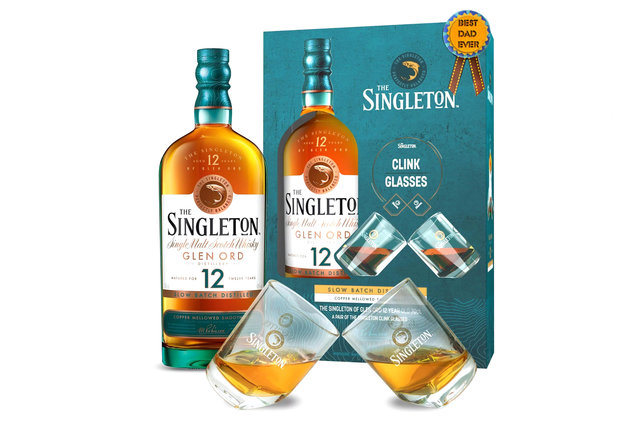 Wine n Food Hamper - Father's Day Gift  Singleton of Glen Ord 12 Years Old Single Malt Scotch Whisky with Clink Glasses Gift Set - FDG0517A1 Photo