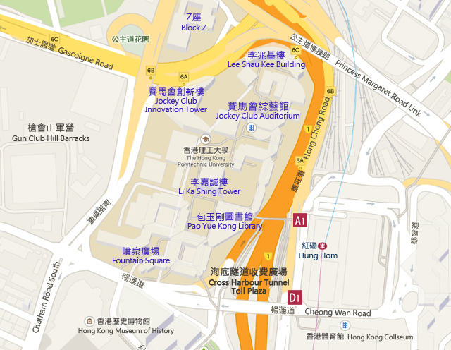 香港理工大学地图